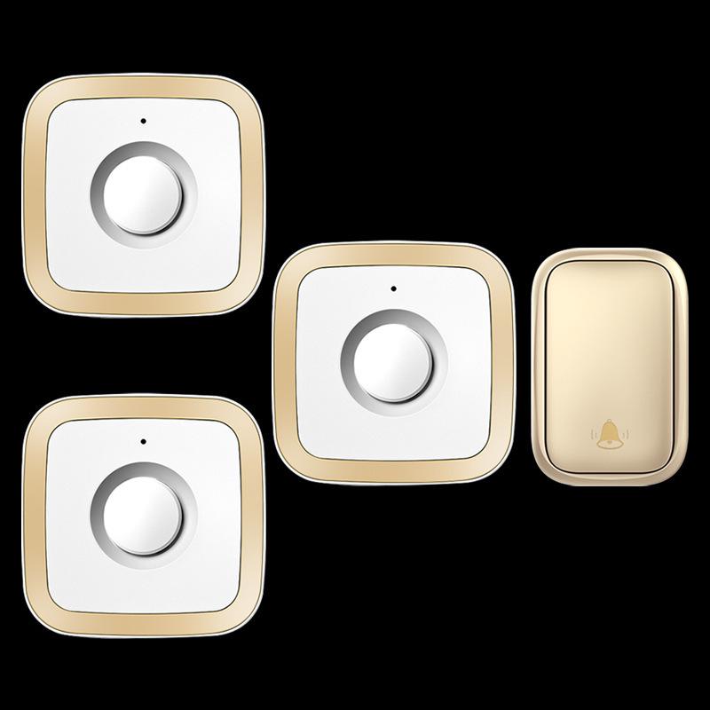 Self-Powered Wireless Doorbell, Long-Range Remote, Waterproof Call Bell for Home & Elderly