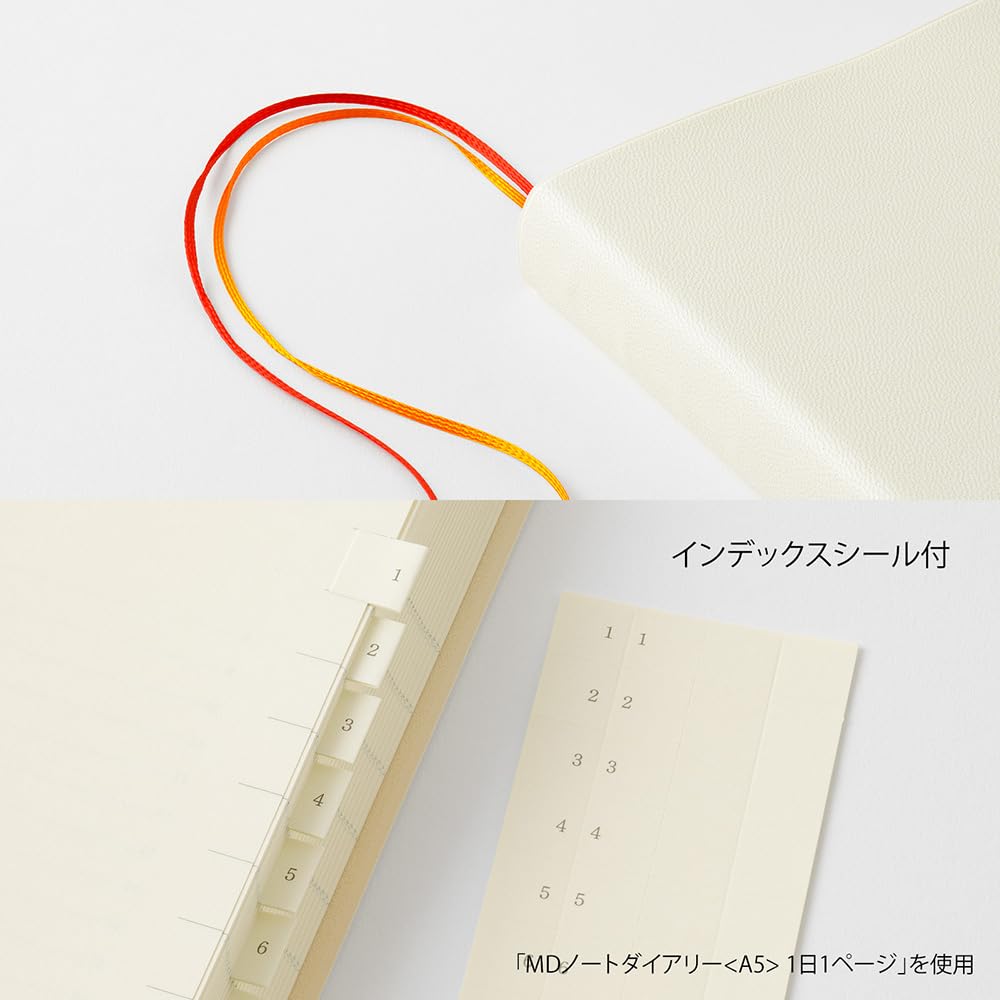 Midori MD PRODUCT MD Notebook Diary 2027 A5 Square Daily Planner, 1 Page Per Day, 22492006 (Starts December 2026)