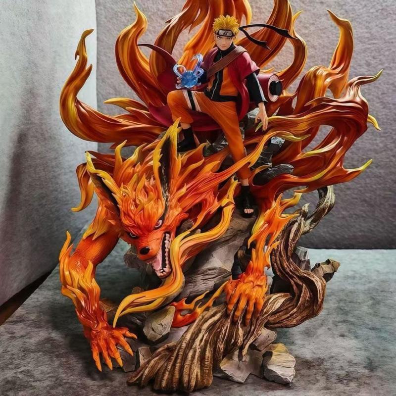 43Cm Anime Naruto Figure Uzumaki Naruto Figures Pvc Model Statue Collectible Dolls Desktop Ornaments Kids Toys Birthday Gifts