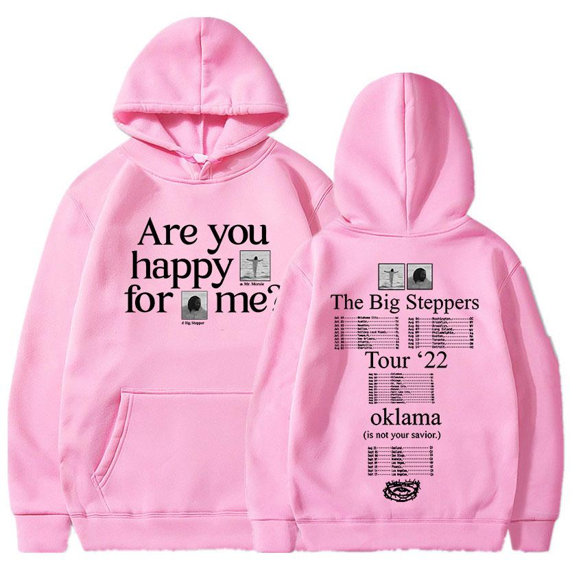 Толстовка Kendrick Lamar Are You Happy for Me The Big Steppers Tour Okalama 2022 Толстовки с капюшоном с принтом Уличная одежда в стиле хип-хоп унисекс 2XL 4360₽
