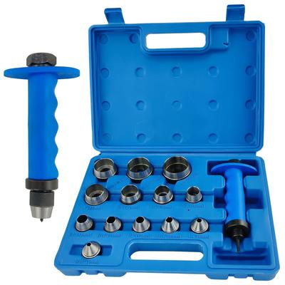 14-Piece 14-in-1 Gasket Hole Punch Kit, Compatible with 3/16" To 1-3/8" (5mm-35mm) Hole Leather Hole Punch Set, for Plastic, Rubber, and Leather Craft