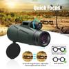 Fmc Green Film Vodotěsný monokulární dalekohled Bak4 Prism 12x55 Hd přenosný monokulární dalekohled s držákem smartphonu a stativem