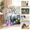 Cartoon Warm Soft Flannel Blanket Cover Anime Wuthering Waves Lynae Blanket Multifunctional Decor Home Universal Blanket