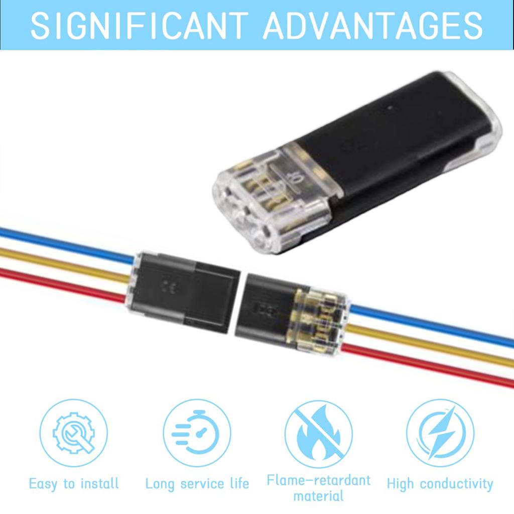 No-Stripping, No-Soldering -Wire Plug Quick Connector
