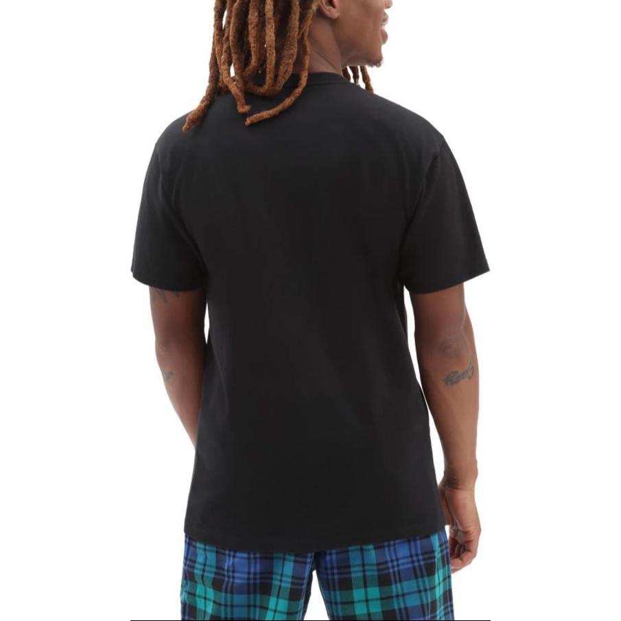 Vans T Shirts Unisex Black Crew Neck Moderate Straight Fit VN0A7S5XBLK