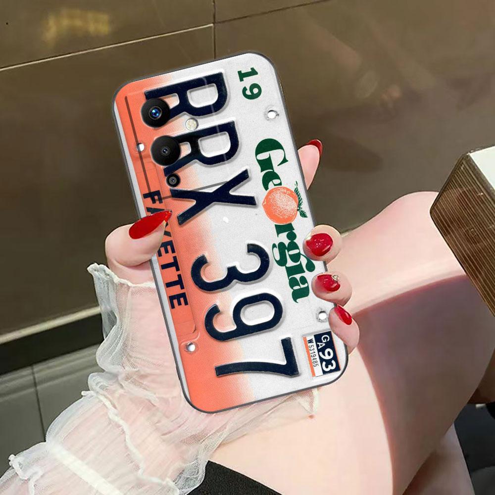 Lucky License Plate Number Phone Case For Infinix TECNO POP SPARK SMART 6 7 8 9 CAMON 40 30 30S 15 16 17 20 20C Pro Case Cover