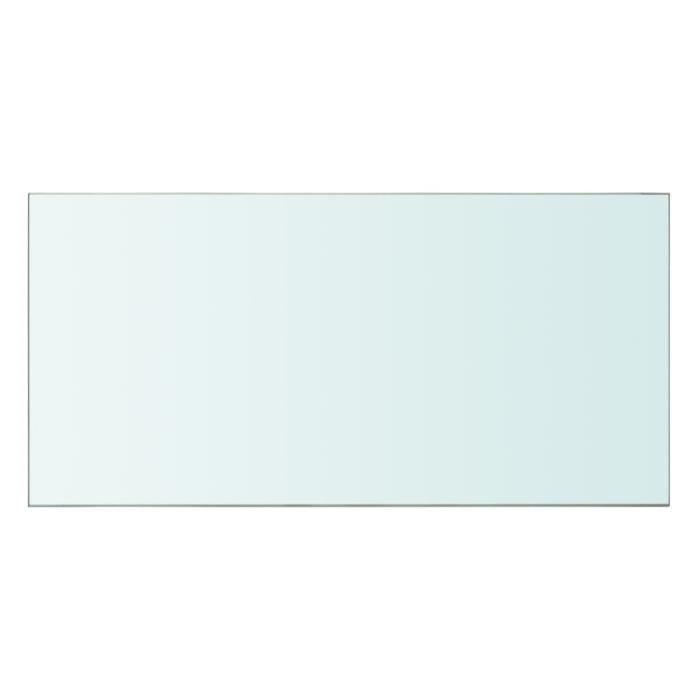 VidaXL Panneaux d'étagère 2 pcs Verre Transparent 60 x 30 cm