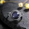 CopperRings With 10MM Round Natural Moonstones Women's Wedding Party Anniversary Fine Jewelry Ring