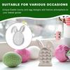 Easter Molds Silicone Non-Stick Craft Supplies Rabbit Egg Shape Easter Baking Molds For Cake Cookie Dessert Treat Spring Holiday