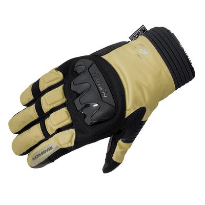 Komine GK-834 Motorrad Schutz Winterhandschuhe, Beige, L