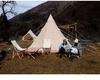 Tenda da campeggio doppia Pyramid Beige antivento per esterni
