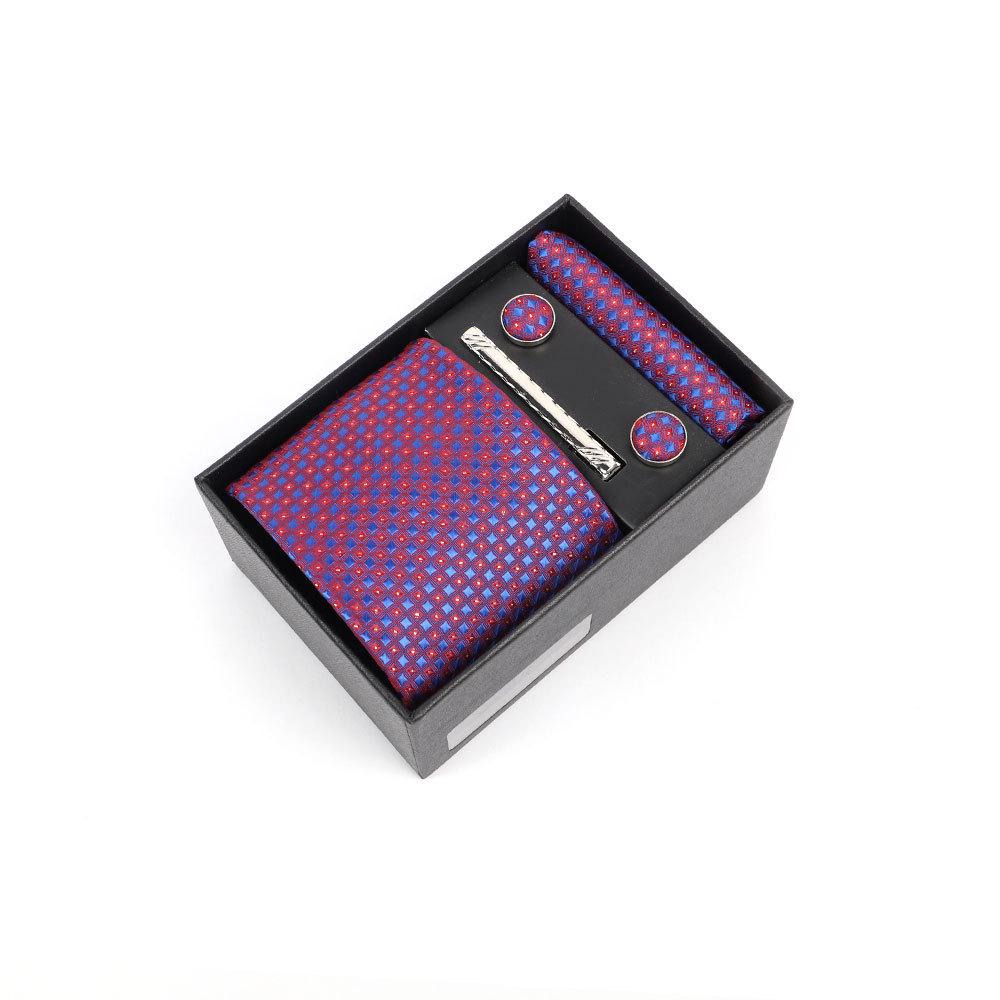 Luxury Men's Tie Gift Box with High-End Jacquard Embroidery