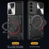 Coque pour Samsung Galaxy A36 avec 2 Verres Trempés, Coque avec Cache Caméra et Anneau Support Noir