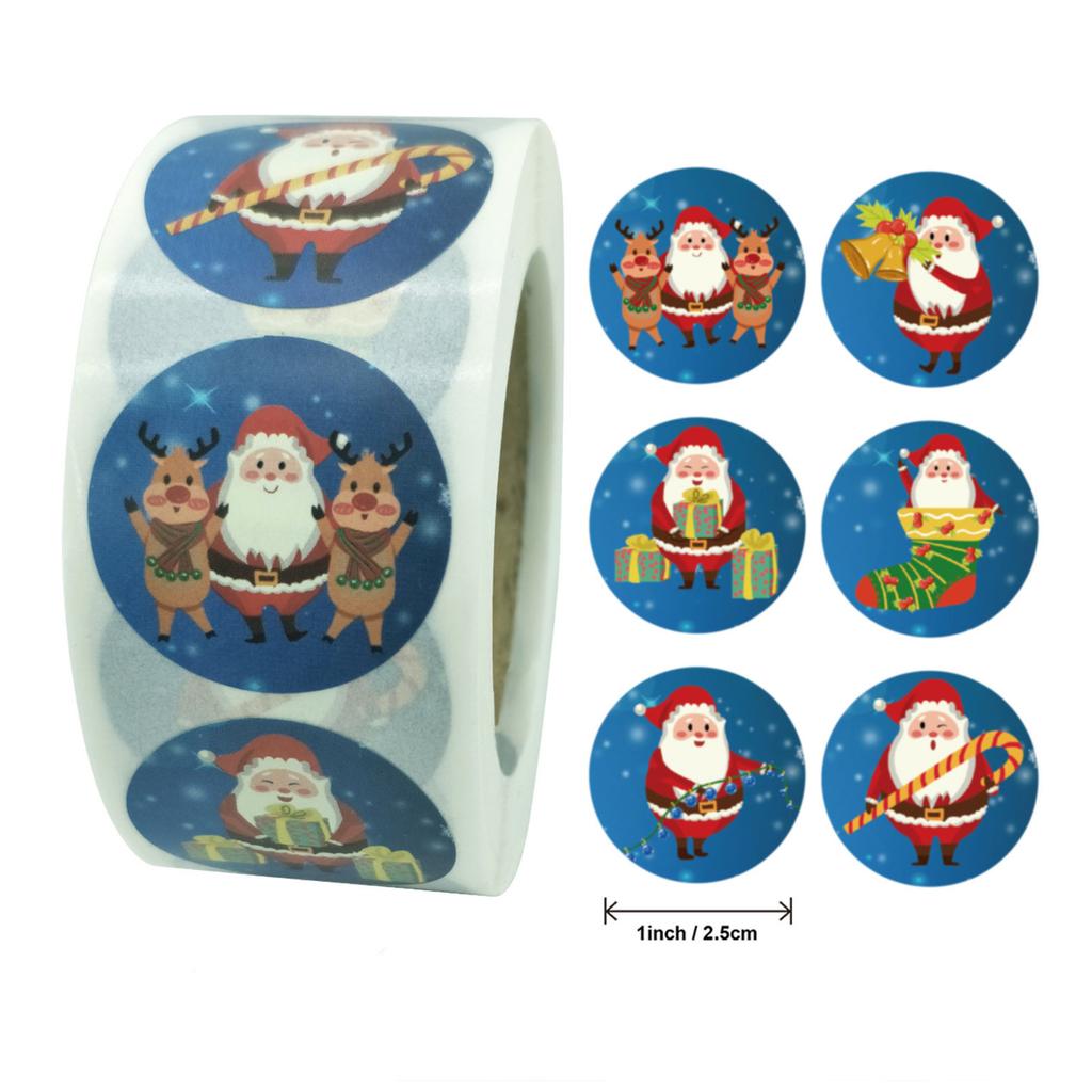 Pack Sticker Christmas Holiday Gift Decorating Gift 1 Roll 500 Posts Christmas