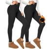 Women High Waist Fleece Lined Yoga Pants Tummy Control Soft Warm Hiking Winter
