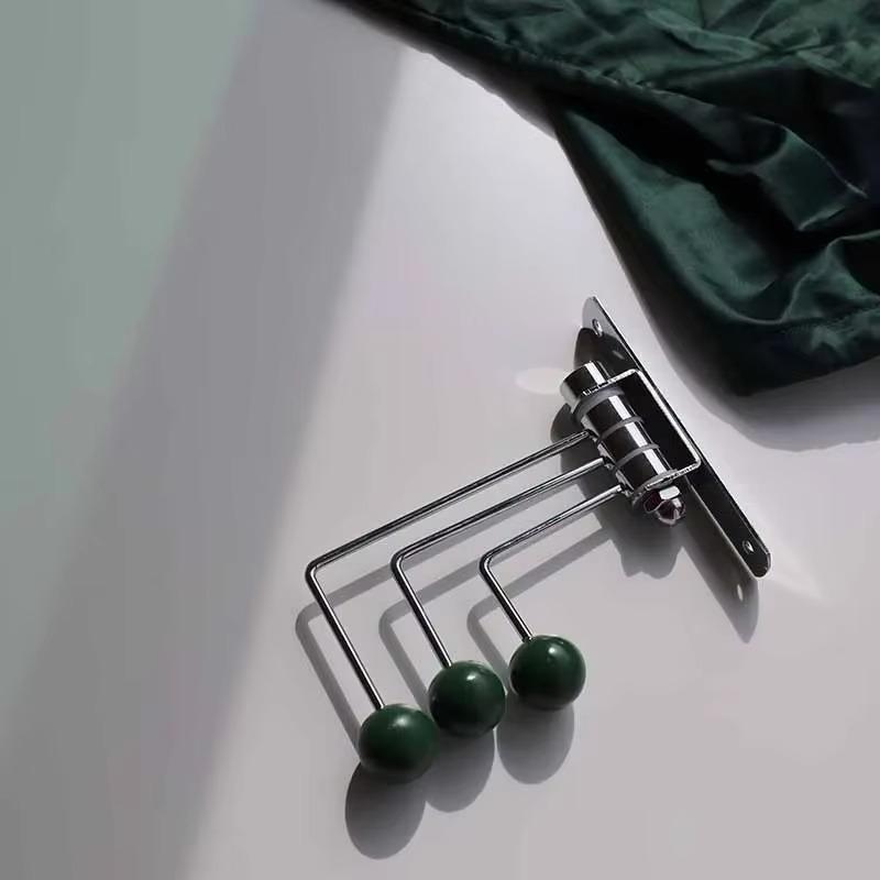 Rotatable Space Saver Wall Clothes Hanger Portable Multifunctional Wardrobe Dressing Room Bedroom Clothing Storage Organizer