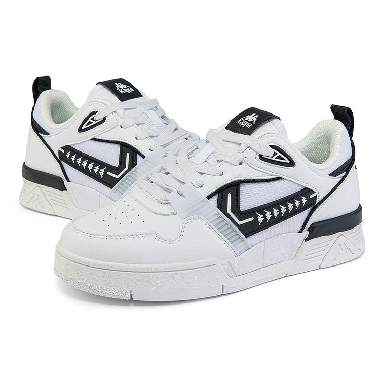 Kappa Casual Durable Low-Top Skate Shoes Unisex Sneakers White Black K0CW5CC91-012A