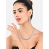 Twinkling Leaf Twigs Austrian Diamond Necklace Set for Women