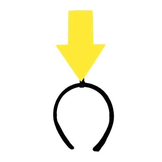 Women Girls Headband Funny Arrows Decor Elastic Hair Hoop Hair Accessory Weddings Parties Daily Wear