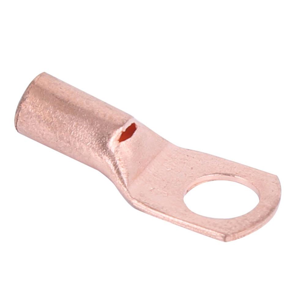 50Pcs Cold-Pressed Copper Ring Lug Terminal Sc6‑6 Copper Ring Lug Terminal  Electrical Wiring
