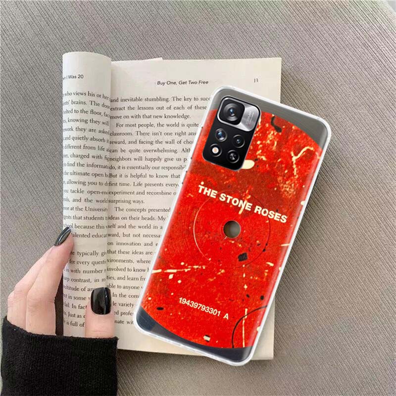 The Stone-R-Roses Phone Case For Redmi Note 13 12 Pro Plus 14 15 Pro 5G 11 11T 11E 11S 10 Pro 10S 9 9S Cover Cell Clear TPU Capa
