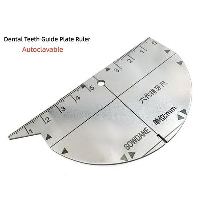 Ανοξείδωτο Ατσάλι Οδοντοτεχνικό Εργαστήριο Οδηγός Δοντιών Διάταξη Δοντιών σε Τεχνητή Οδοντοστοιχία Οδηγός Δοντιών Οδοντοτεχνικός Χάρακας Αποστειρώσιμος