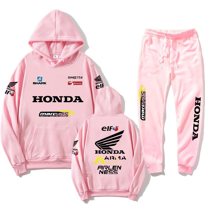 2026 Herren-Sets Honda Motorrad Kapuzenpullover Sweatshirts Sportbekleidung Outdoor Motogp Radfahren Unisex Ganzjahres-Fan-Outfits Kollektion JS1