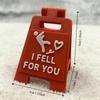 Desktop Ornament Falling In Love Signboard Mini Size Desktop Decor Love Letter  Couples Gift