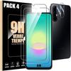2 Verres Trempés Et 2 Vitres Caméra Pour Samsung Galaxy A18 4G/5G, Protection Anti-Rayures