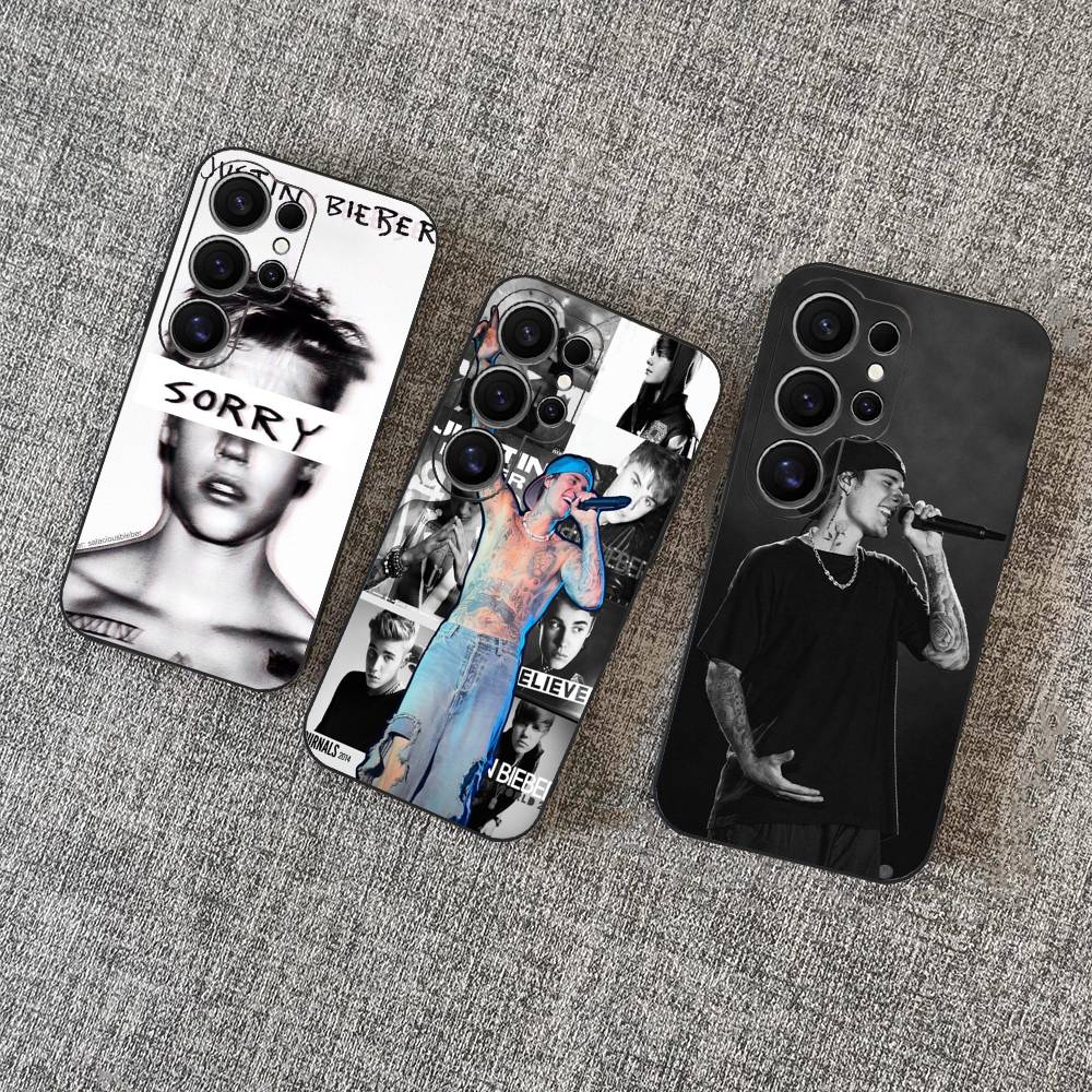 Singer Justin B-Bieber Phone Case For Samsung S 24 Fe 25 Ultra Plus 20 Lite 21 30 22 23 24 22 Ultra 5G Fundas