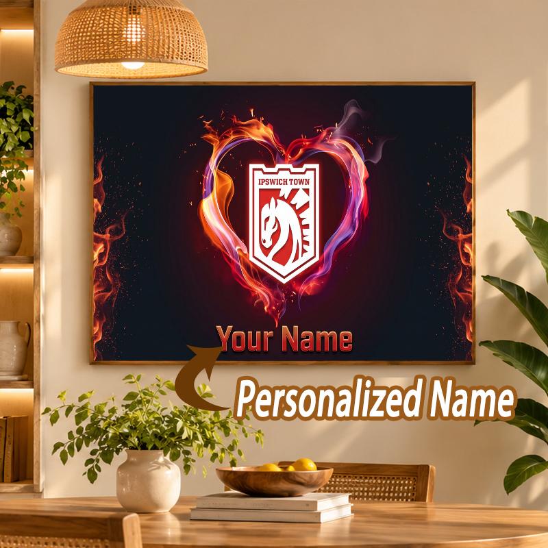 Custom Name Ipswich Town 5D Diamond Painting Personalized Full Drill Diamond Art Kit Gift