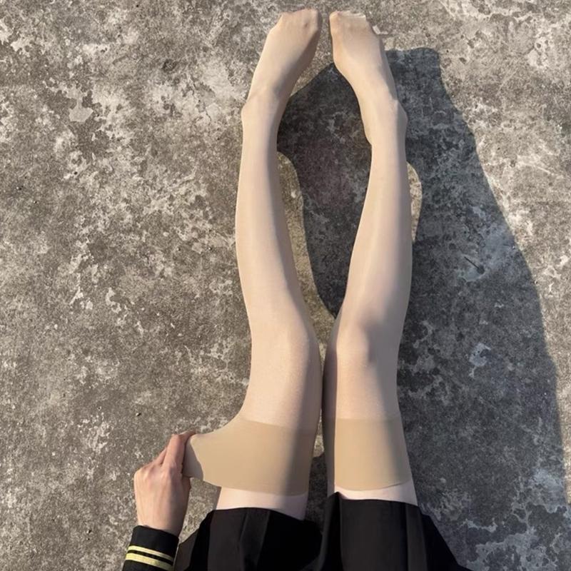 Women's Thigh High Socks Over the Knee Tube Socks Knee High Socks Sheer Silk Stockings Erotic Costume Accessories