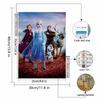 Full Round Diamond Painting Frozen Art Rhinestone Picture Mosaic DIY 5D Cross Stitch Embroidery Home Decoration