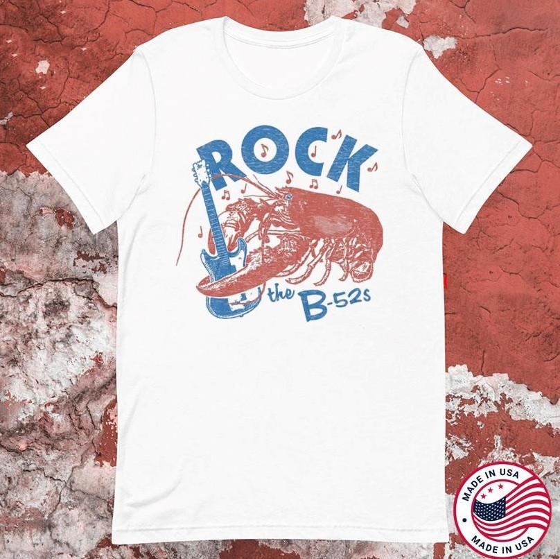 The B-52 s Rock Lobster Guitar T-shirt size S-5XL S