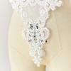 Oversized High-End Embroidered Lace High-End Cotton Thread Sequin Applique Wedding Dress Diy Applique Accessories Material