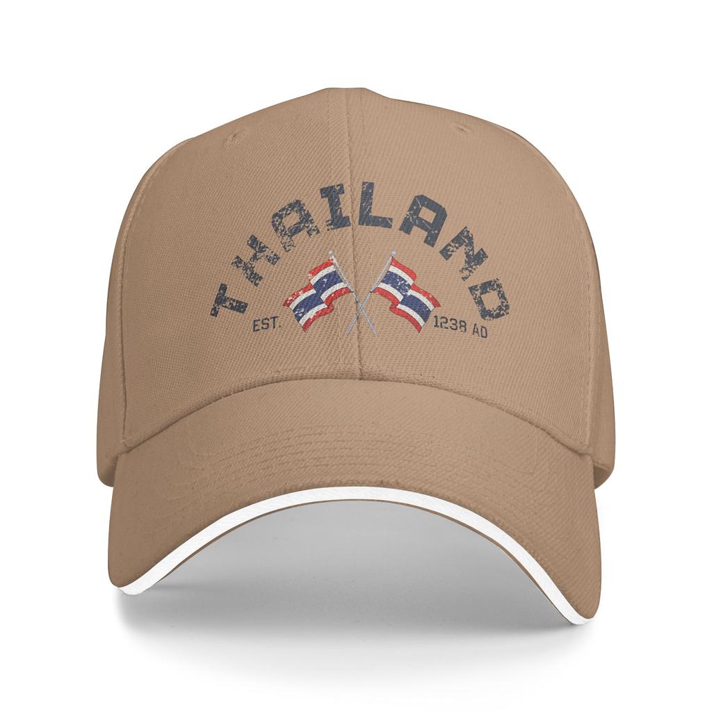 Thailand EST.1949 Krung Thep Maha Nakhon Capital Sun Baseball Cap Summer Unisex-Teens Trucker Hat Hunting Camping Baseball Caps