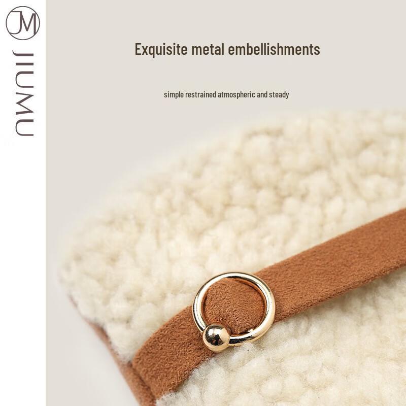 JIUMU Women's Winter Plush-Lined Touchscreen Gloves