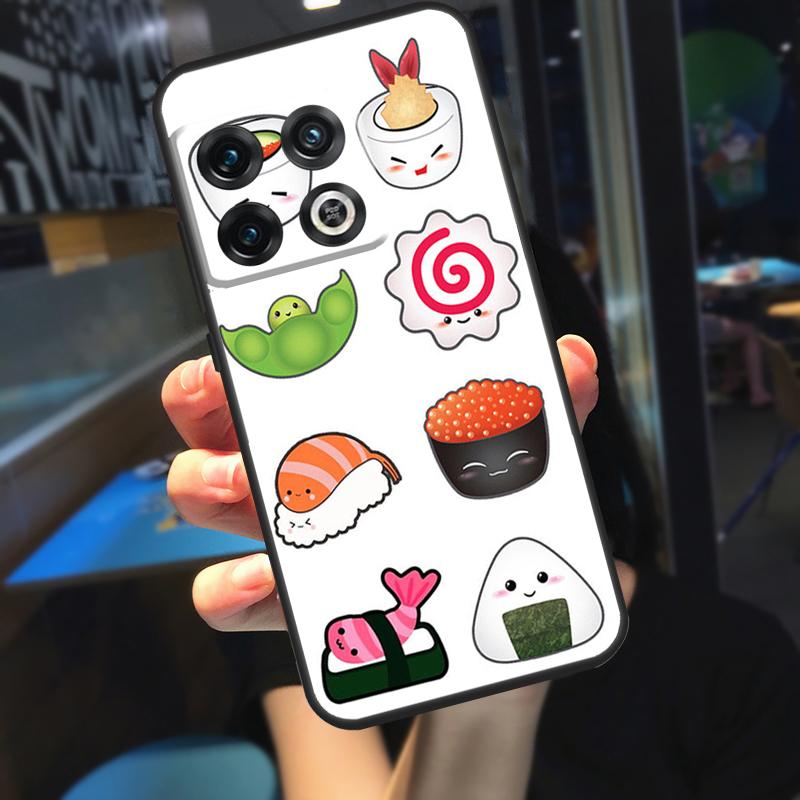 Sushi Maki Rice Kitchen Food Cute Funda For OnePlus 13R 13 12 R 11 9 10 Pro 8T 9RT 10T OnePlus Nord CE 4 2 3 Lite N20 N30 Case