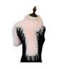 Women Scarf Solid Color Imitation Turkey Feathers Long Scarf Autumn Winter Warm Scarf Daily Party Street Wear