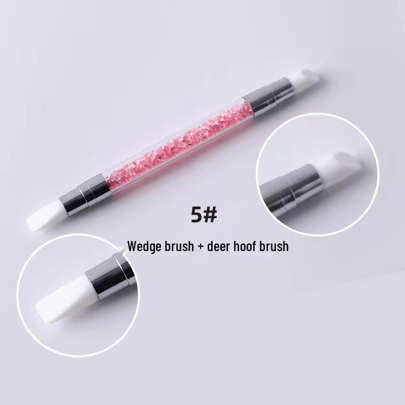 Silicone Double-Ended Nail Art Pen Set: 5-Piece Dotting and Drawing Tools