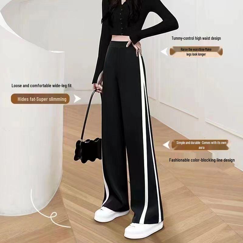 

Комплект толстовки и брюк широкого кроя в студенческом стиле для девочек - Мода осени 2024 для младшей и старшей школы S