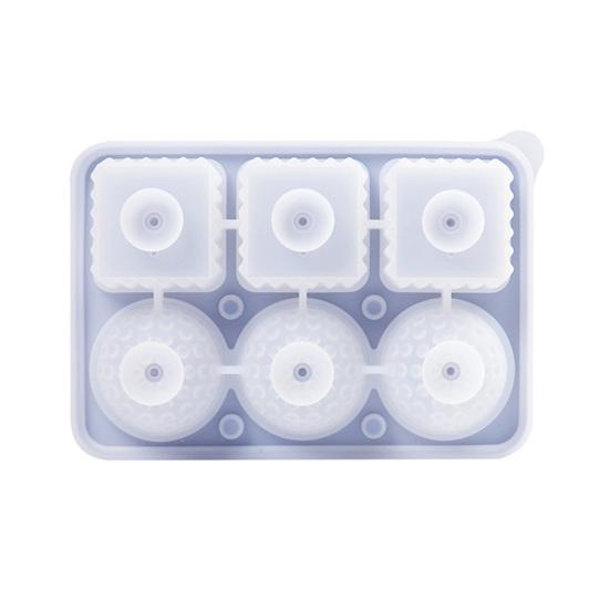 Whiskey Ice Cube Tray Silicone Ice Mold for Large Ice Balls Cubes Flexible Easy Release BPA-Free Dishwasher Safe Ice Cube