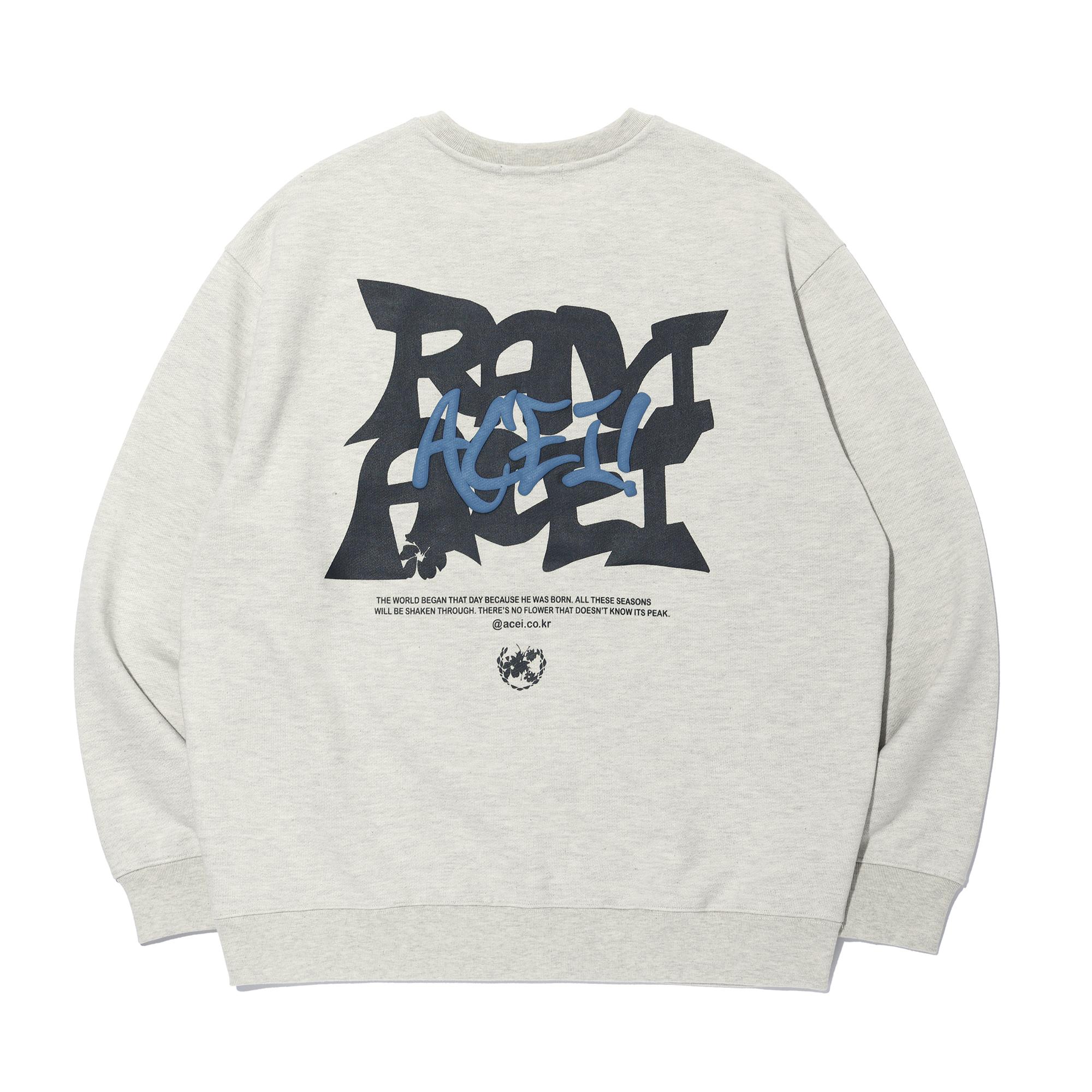 Asei Ravi Bag Artwork Sweatshirt Oatmeal (Uni) Oatmeal/S