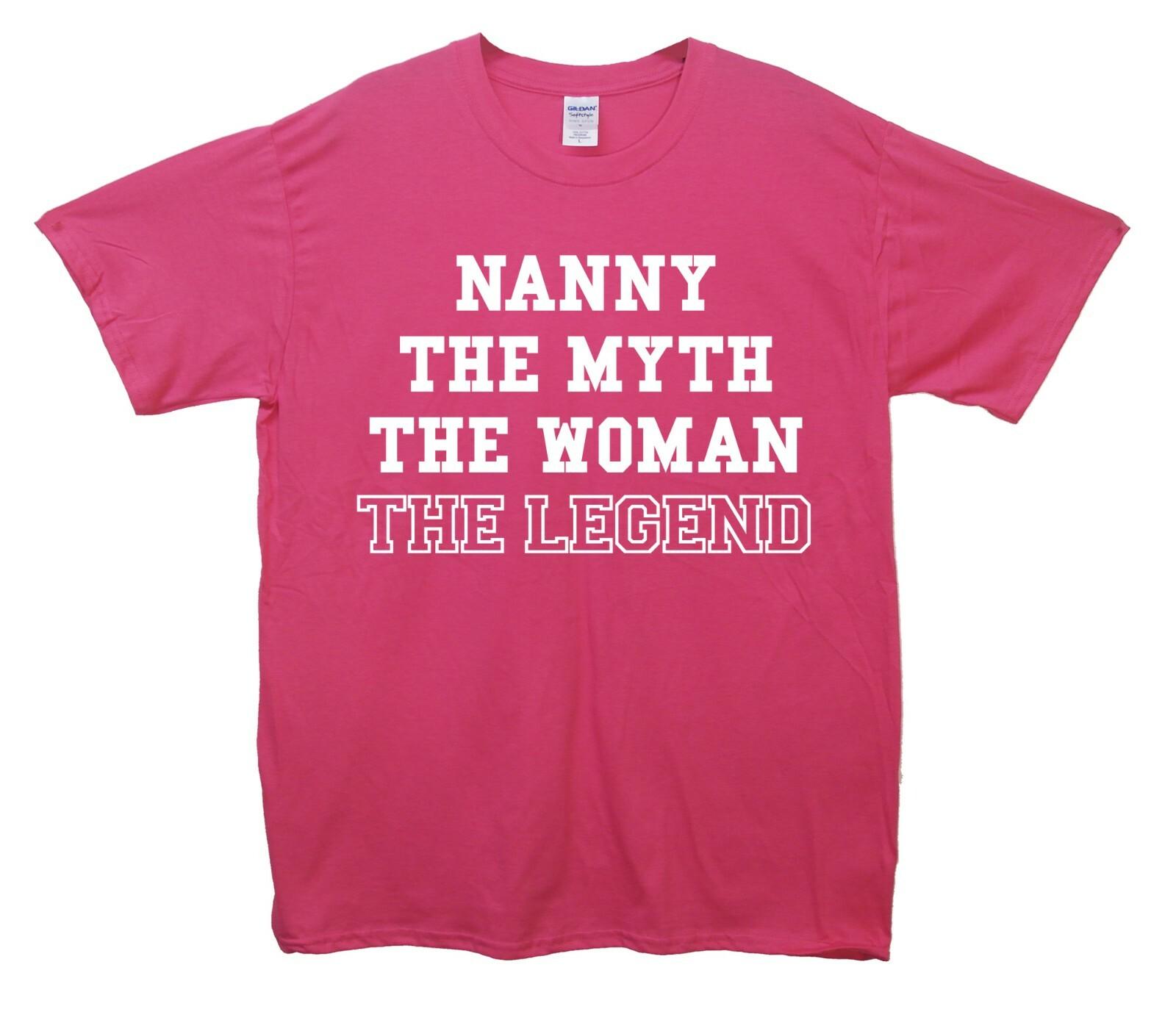 Nanny, The Myth, The Woman, The Legend Printed T-Shirt S