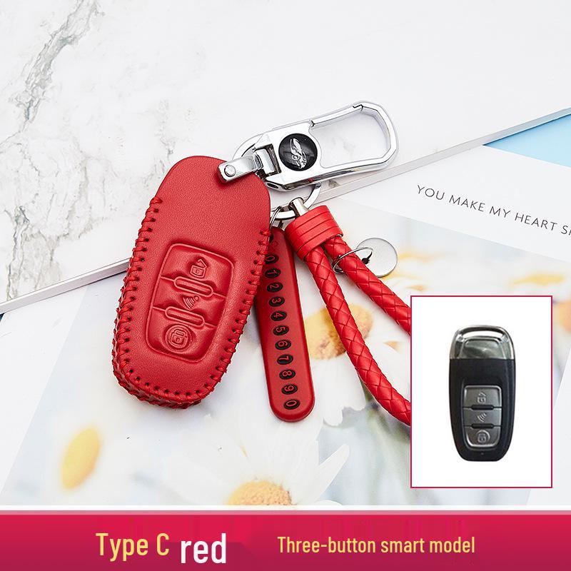 2020 Model Enhanced Car Key Case and Keychain