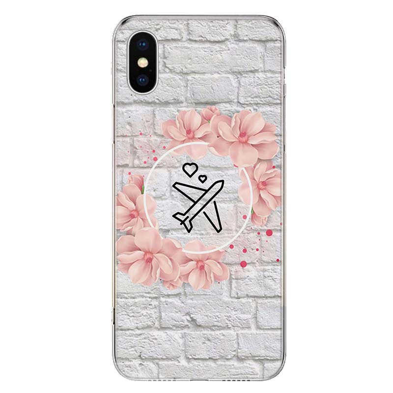 Travel the World Paper Plane Cover Phone Case For Apple iPhone 11 12 13 14 Pro 7 XR X XS Max 6 6S 8 Plus + Mini 5 SE Print Soft
