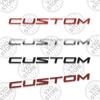 For Ford Transit Custom Lettering Car 3D Metal Logo Badge Decals Sticker Car Auto Rear Trunk Alphabet Emblem Styling Stickers