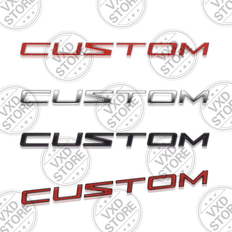 For Ford Transit Custom Lettering Car 3D Metal Logo Badge Decals Sticker Car Auto Rear Trunk Alphabet Emblem Styling Stickers