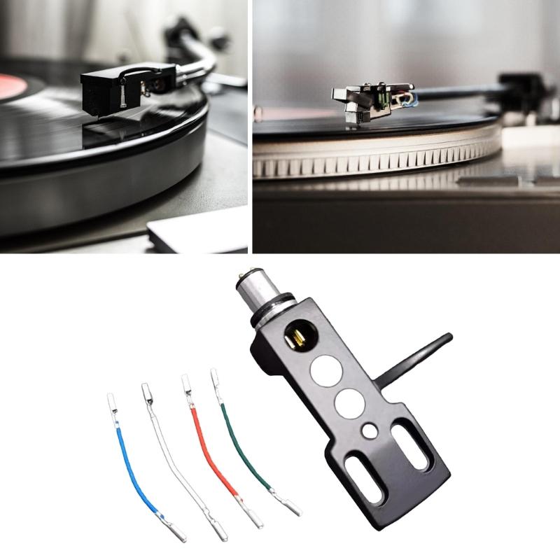 Aluminum Turntables Cartridge Stand Holder with Color Wire  for Record Player Needle Holder for Audiophiles