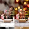 1PC Acrylic Luminous Ornament Photography Accessories, USB Base, Auntie Heart Gift, Mother's Day Figurines